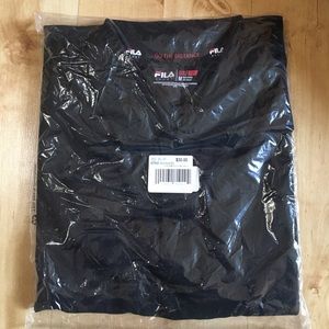 Fila Sport Golf Fitted Black Polo